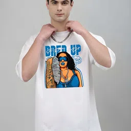 KAIDO Men Graphic Printed Round Neck Pure Cotton Relaxed Fit T-shirt-picture-27