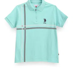 U.S. Polo Assn. Kids Boys Polo Collar Pure Cotton T-shirt-picture-28
