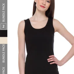 IndiWeaves Pack of 2 Pure Cotton Tank Tops-picture-12