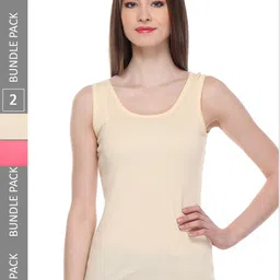 IndiWeaves Pack Of 2 Scoop Neck Pure Cotton Tank Tops-picture-13