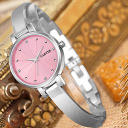 Sandy D Carter Women Embellished Dial & Bracelet Style Straps Analogue Watch SDC24-37-PK-picture-11