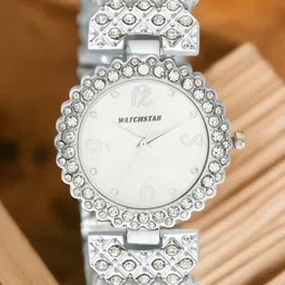 WATCHSTAR Watch Gift Women Stainless Steel Straps Analogue Dollar silver DL-picture-17