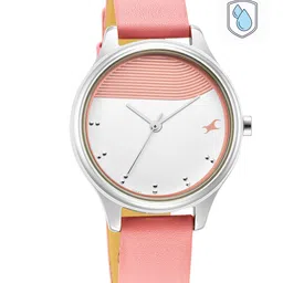 Fastrack Women White Brass Dial & Pink Stainless Steel Straps Analogue Watch 6280SL01-picture-21