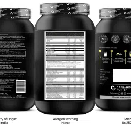 Carbamide Forte Mass Gainer with 54g Protein, 250g Carbs, Multivitamin, ZMA & Creatine 3g - Vanilla banana Flavour Weight Gainer image 2