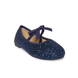 Pantaloons Junior Girls Navy Blue Party Ballerinas Flats image 1