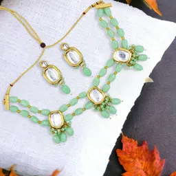 Anouk Gold-Plated Beaded Jewellery Set image 1