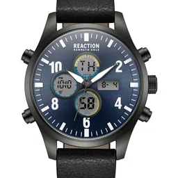 REACTION KENNETH COLE Men Leather Strap Analogue and Digital Watch KRWGD2191805-picture-37
