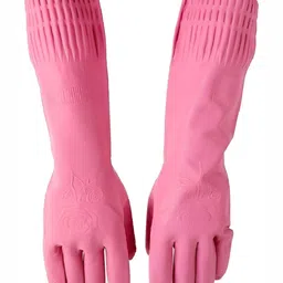 RBGIIT Pink Women Cleaning Kitchen Gloves-picture-25