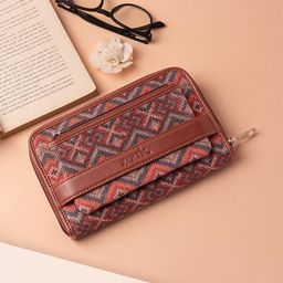 ZOUK Women Ethnic Motifs Printed Zip Around Wallet-picture-8