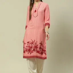 Rangriti Embroidered Sequinned Straight Kurta-picture-14