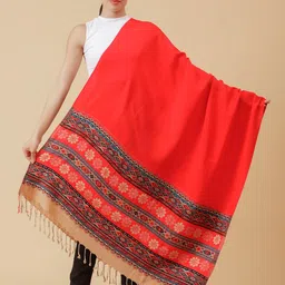 Moda Chales Floral Woven Design Acrylic Shawl-picture-26