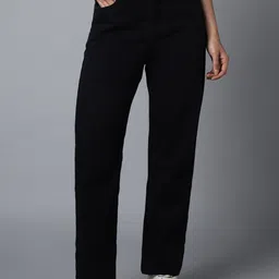 High Star Women Clean Look Straight Fit High-Rise Jeans-image-55
