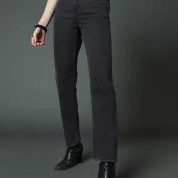 High Star Women Clean Look Straight Fit High-Rise Stretchable Jeans-picture-40