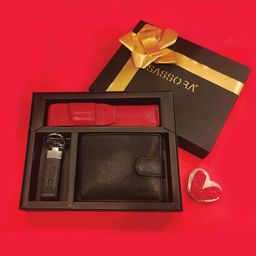 Sassora Men Set Of 3 Genuine Leather Accessory Gift Set-picture-46