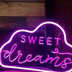 Neon signs india Pink Textured Rice Shape String Light-picture-49
