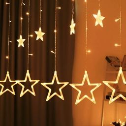 SPARK WORLD Yellow Star Shape String Lights-picture-25