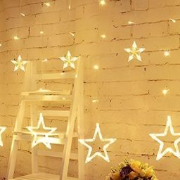 SPARK WORLD Yellow Star LED String Lights-picture-6