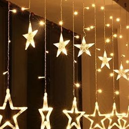 SPARK WORLD Yellow Star Shape String Lights-picture-33