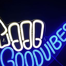 Neon signs india Blue Good Vibes LED String Light-picture-42