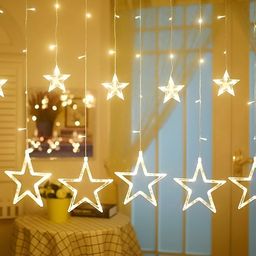 SPARK WORLD Yellow Star Shaped String Lights-picture-30