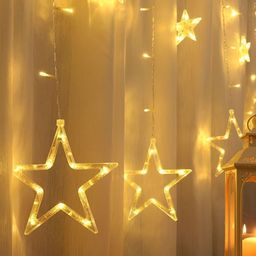 ENORMITY Yellow Star Shaped String Lights-picture-12