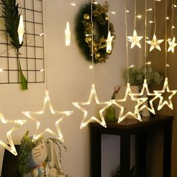 SPARK WORLD Yellow Star Shaped String Lights-picture-40
