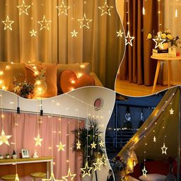 ENORMITY Yellow Star Shape String Lights-picture-49