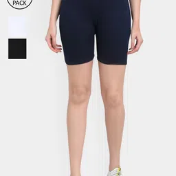 Jinfo Women Pack of 3 Sports Shorts-image-70