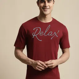 Miaz Lifestyle Typography Printed T-shirt-picture-24