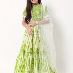 Readiprint Fashions Girls Printed Ready to Wear Lehenga & Blouse With Dupatta-image-37