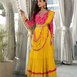 Divena Embroidered Zardozi Ready to Wear Lehenga & Blouse With Dupatta-picture-20