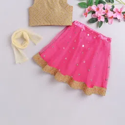 MANY FROCKS & Girls Embellished Sequinned Ready To Wear Lehenga Choli-picture-29