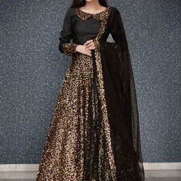 Label Shaurya Sanadhya Sequinned Ready to Wear Lehenga & Blouse With Dupatta-picture-47