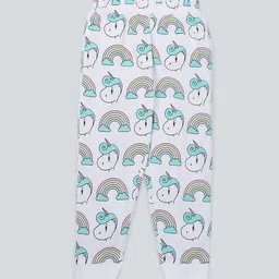BE AWARA Kids Unicorn Printed Cotton Lounge Pants-picture-29