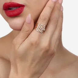 Zaveri Pearls Cubic Zirconia Studded Adjustable Finger Ring-picture-18