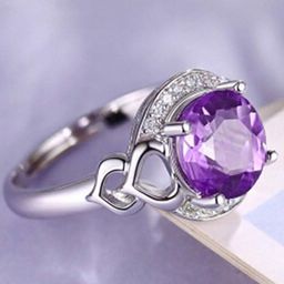 MYKI Silver-Plated CZ Stone-Studded Adjustable Finger Ring-picture-8