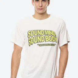 ASICS Men Cream-Coloured Typography Printed Pocket SS Training or Gym T-shirt-picture-44