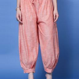 Clora Creation Self Design Mid-Rise Loose Fit Cotton Afghani Salwar-picture-0