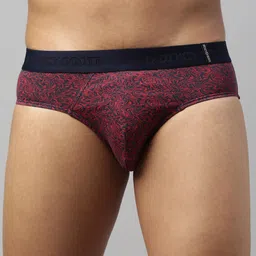DIXCY SCOTT MAXIMUS Men Red & Blue Printed Basic Briefs MAXB-005-ZEST BRIEF-P1-picture-11
