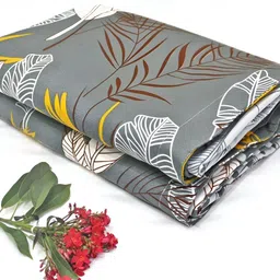Aurave olivia Grey Floral Microfiber Reversible Mild Winter 150 GSM Double Bed Dohar-picture-18