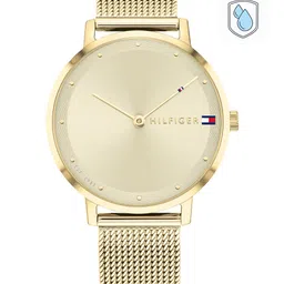 Tommy Hilfiger Women Yellow Embellished Dial & Gold Toned Stainless Steel Bracelet Style Straps Analogue Watch-picture-22