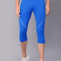 JUMP USA Men Blue Solid Tights-image-69