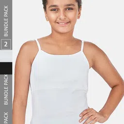 You Got Plan B Girls Pack Of 2 Lightly-Padded Camisoles-picture-37