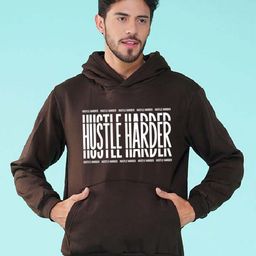 NUSYL Hustle Harder Printed Hooded Fleece Pullover-picture-6