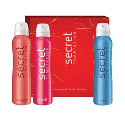 Secret Temptation Pack of 3 Deodorant Gift Box-150ml each-picture-24