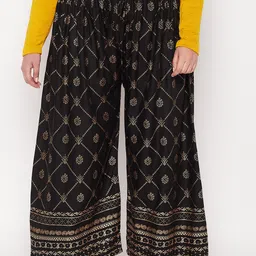 CLORA CREATION PLUS Women Ethnic Motifs Printed Wide Leg Fit Palazzos-picture-20