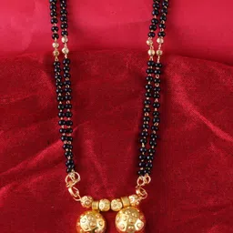 MEENAZ Gold-Plated Beaded Mangalsutra-picture-39