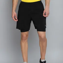 Reebok Men Black Slim Fit Sports Shorts-picture-34