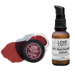 LOVE EARTH Set of Multipot Matte Lip-Cheek-Eyelid Tint - You Go Girl + Niacinamide Serum-image-88