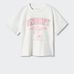 Mango Kids Girls Snoopy Printed Pure Cotton T-shirt-picture-16